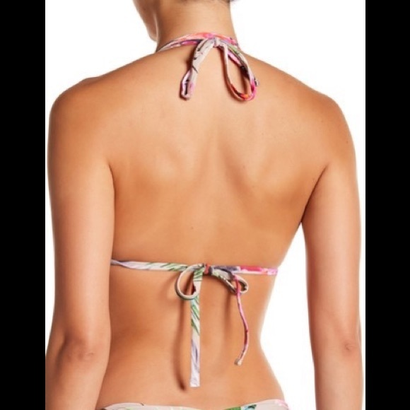NWT La Blanca Beyond the Jungle Halter Bikini Top - Picture 2 of 2